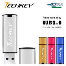 Techkey – Clé USB Flash grande vitesse, accessoire de stockage de mémoire 4 go, 8, go, 16 go, 32 go, 64 go, coloré, 