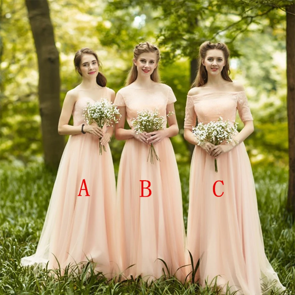 Petal Pink Bridesmaid Dresses Long Carley Connellan