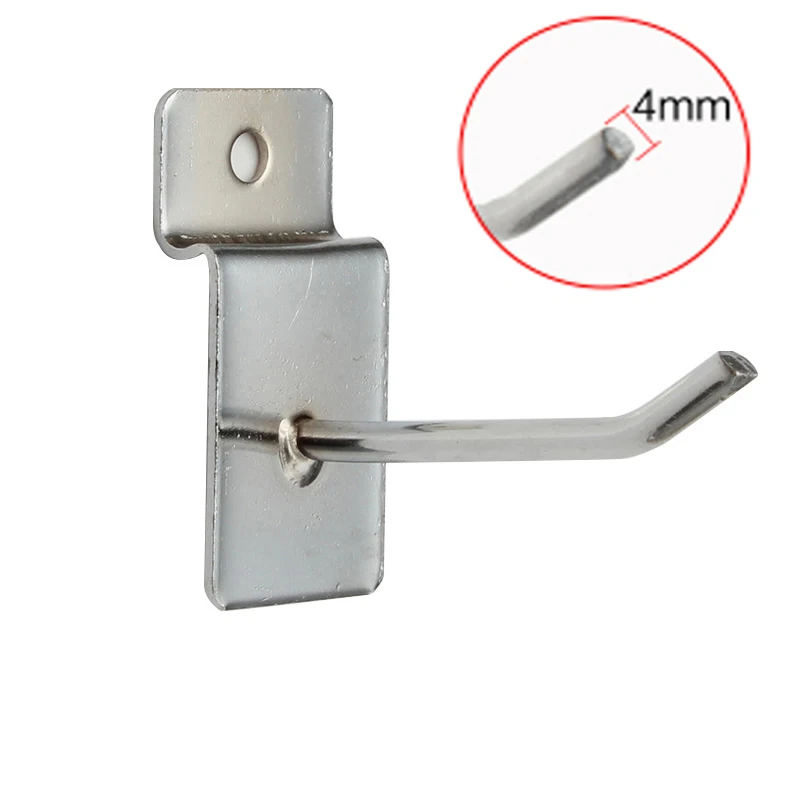 Dia.4mm Trough plate hook wholesale supermarket shelf slot plate hook