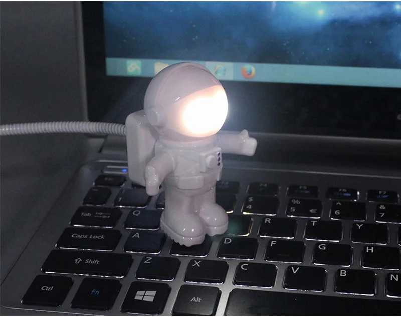 Космонавт Астронавт USB трубка светодиодный Ночной светильник белый гибкий подвесной светильник для портативного компьютера ПК Тетрадь чтения Портативный DC 5V