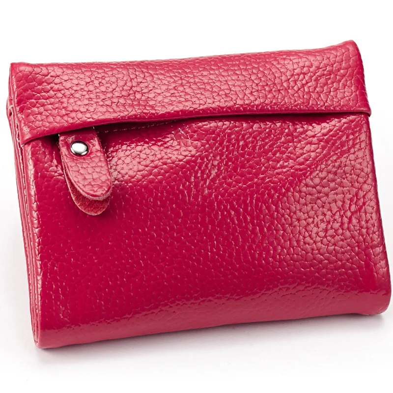 2018 New Genuine Cow Leather Short Design Large Capacity Women's Wallet Purse Female Wallets with Zipper Coin Bag Card Holder | Багаж и