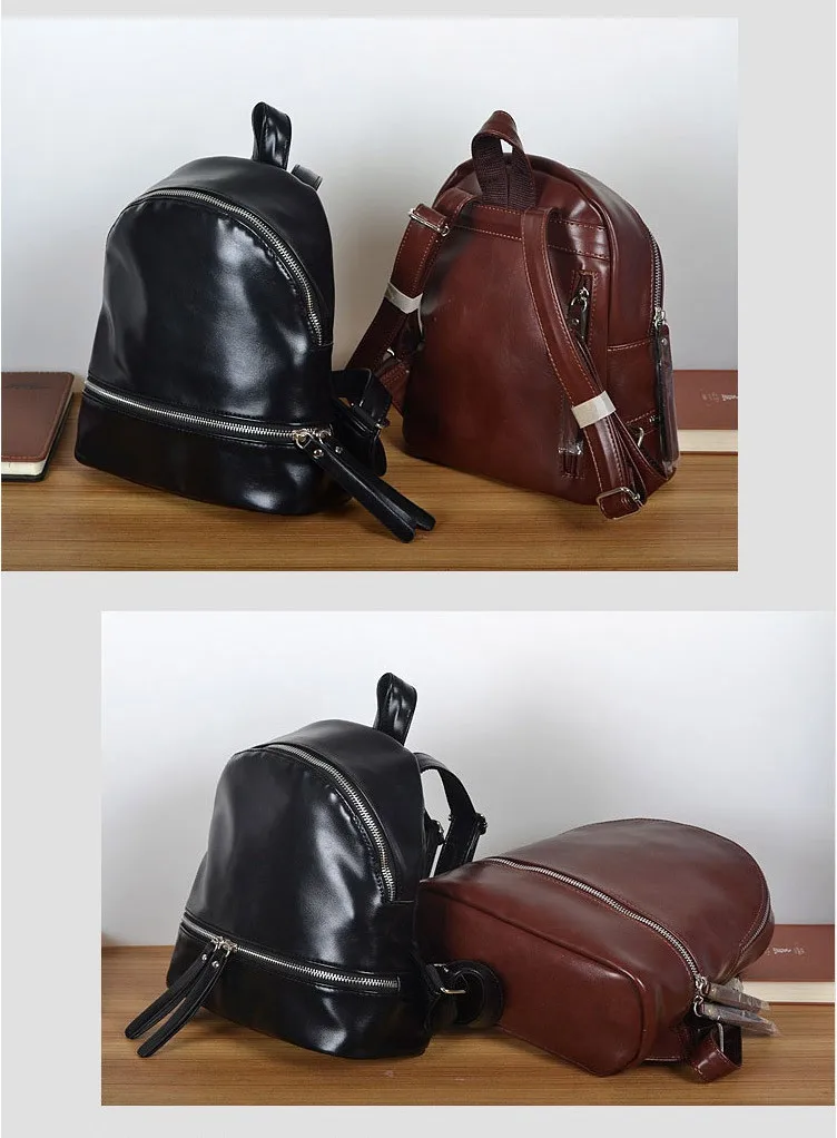 NIGEDU brand Women Backpack vintaeg High quality soft PU leather School Bag for girls Rucksack small Female Travel Backpacks (10)
