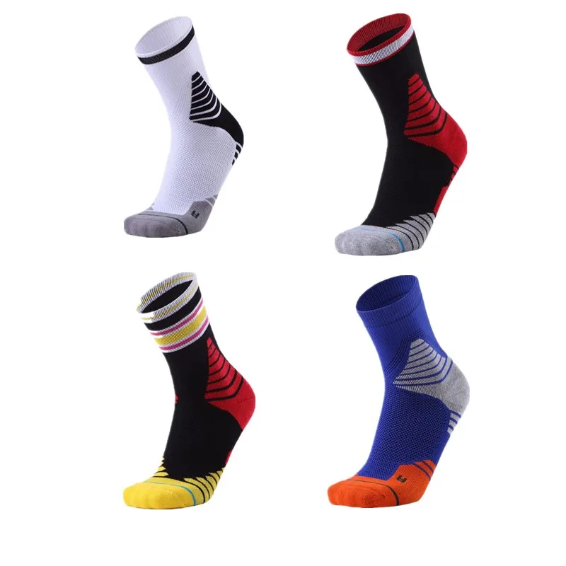 

New Basketball Cycling Sports Socks GYM Outdoor Fitness Running soccer Breathable Quick dry high elastic elite Sock MJ1807