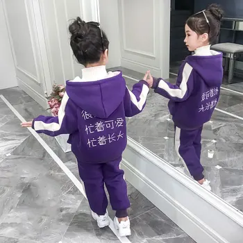 

New Fashion Newborn Baby Girl Clothes Suits Autumn Winter Hooded Jackets Coat Pants 2Pcs Outfit Cotton Baby Girls Tracksuit Set