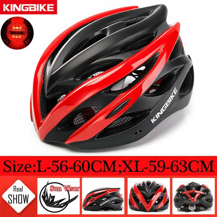 KINGBIKE велосипедный шлем матовый черный сверхлегкий MTB In-mold велосипедный шлем с козырьком дышащий дорожный горный открытый велосипедный шлем - Цвет: 872-T3