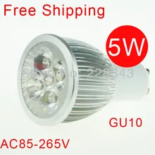 6 шт., 5 Вт, GU10, AC 85-265 в, 110 В, 220 В, белый теплый белый светодиодный светильник, точечный светодиодный светильник