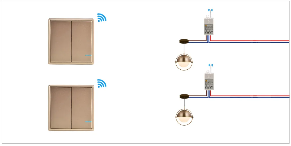 Беспроводной светильник с дистанционным управлением, светильник с переключателем до 50 м, потолочные лампы, светодиодный настенный выключатель, без провода, быстрое создание 110 В 220 В