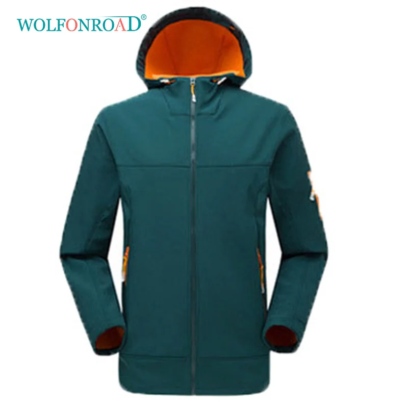 WOLFONROAD Women Men Outdoor Softshell Jacket Hiking Camping Sport Jackets Winter Thermal Fleece Coats Men Windbreaker L-YJ-01 WOLFONROAD Women Men Outdoor Softshell Jacket Hiking Camping Sport Jackets Winter Thermal Fleece Coats Men Windbreaker L-YJ-01