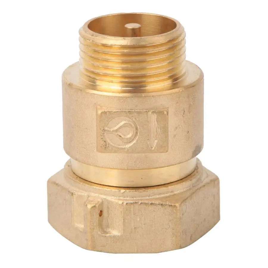1* обратный клапан латунный счетчик воды Телескопический обратный клапан 1.6MPa водяной клапан BSPP прямой односторонний