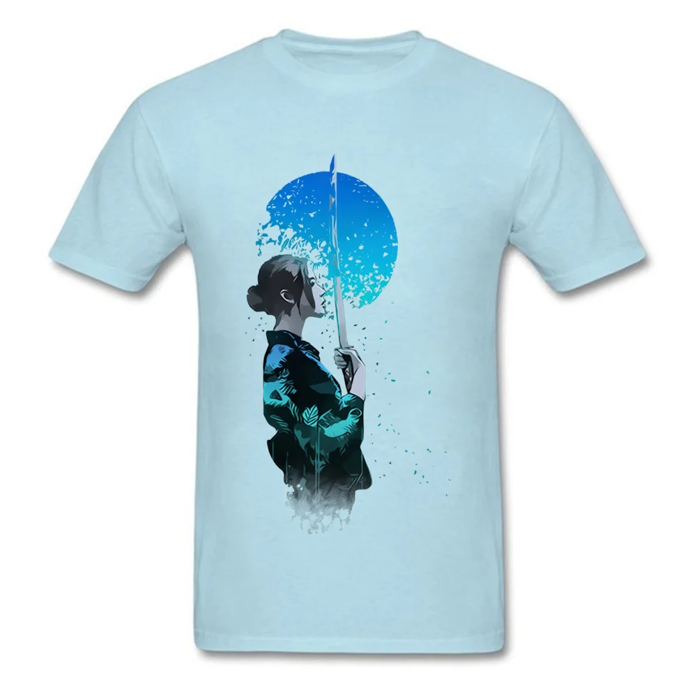 Blue Moon Samurai Funny Men T-shirts Crew Neck Short Sleeve 100% Cotton Tops T Shirt Design Sweatshirts Wholesale Blue Moon Samurai light
