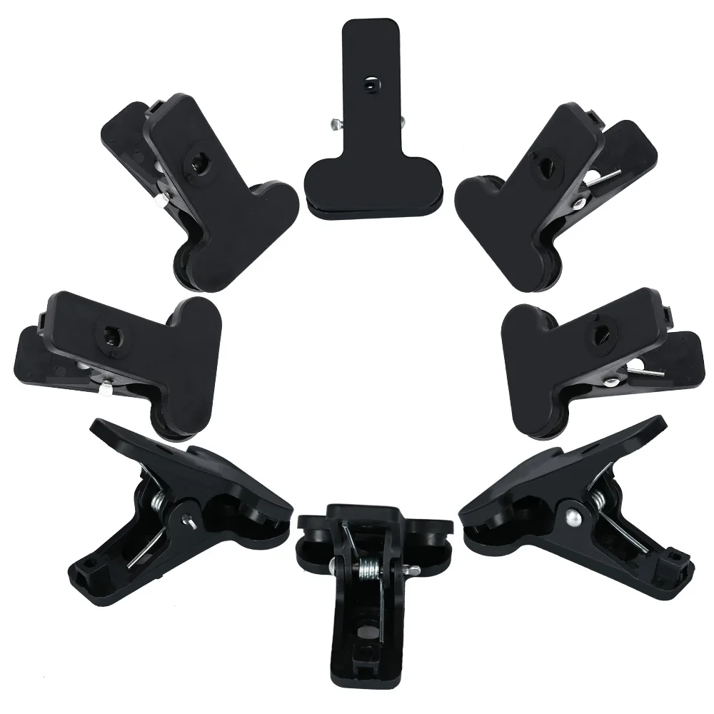  Photography Heavy Duty Muslin Strong Clamps Use for Background Stand Fixed Backdrop Cloth8Pcs Clips