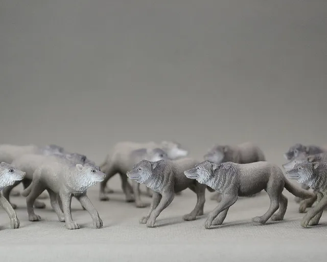 Grey Wolf Toy Figure x1in Action & Toy Figures from Toys & Hobbies on