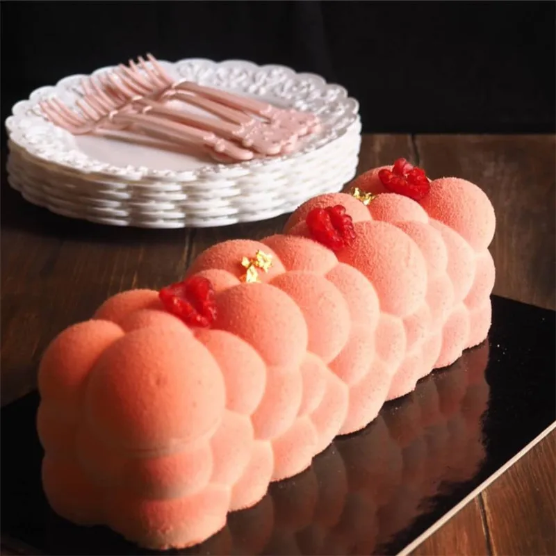 

Rectangular Clouds Bubble Cake Decorating Tools Silicone Mold Chocolate Desserts Cakes Candy Pastries Molds Baking pan