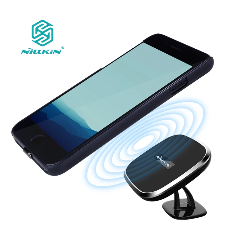 Для iPhone 7 для Plus Nillkin 360 градусов Регулируемый QI Wireless автомобильное зарядное