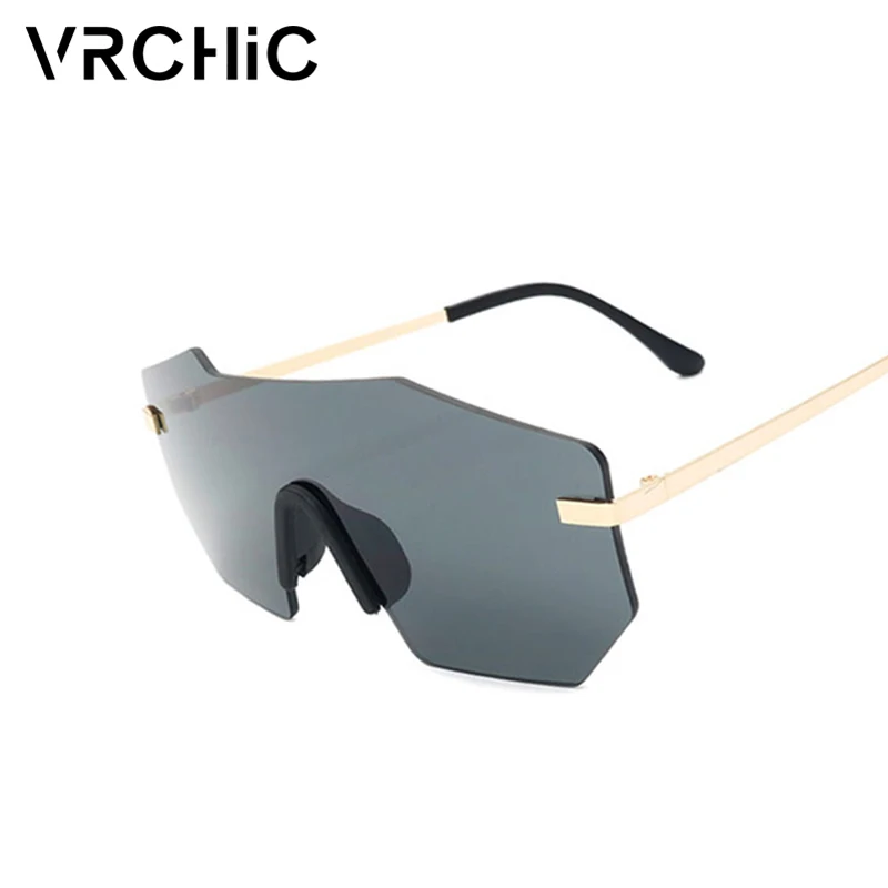 

VRCHIC Europe And The United States Fashion Sunglasses Retro Siamese Goggles Metal Flashes Sunglasses Men's Sunglasses