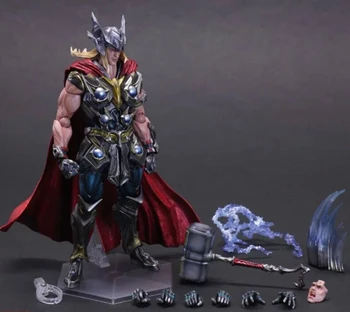 

Thor Action Figure Playarts Kai Superhero Thor Collection Model Brinquedos 270MM Play Arts Kai Thor PVC Figure Playarts Kai Toys