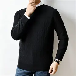 100% кашемировый толстый витой Вязаный Мужской Модный Круглый Вырез Свободный H-прямой джемпер пуловер свитер 3 цвета S-2XL