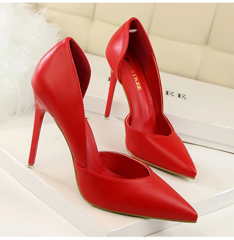 Women's Pumps Women High Heels Shoes' Slip-On Women High Heels Shoes Size 40 Pointed Toe 2018 Hot Women Pumps Shoes Party Office (3)