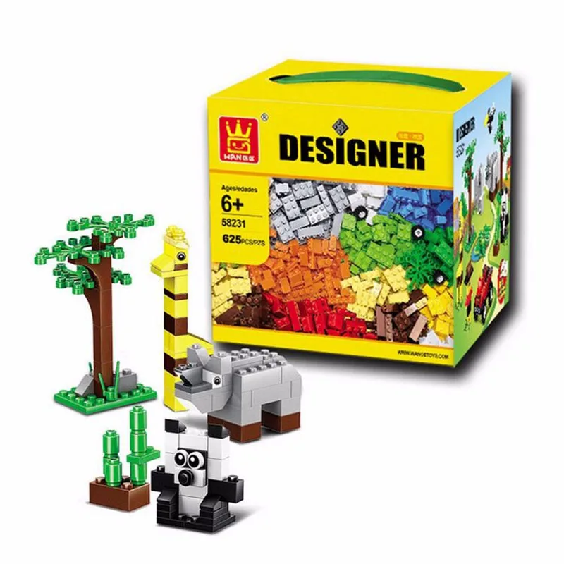 

58231 Designer Small Bricks 625 pcs Bulk Building Blocks Educational Creative DIY Model Bricks Kids Toys Compatible With Legoe