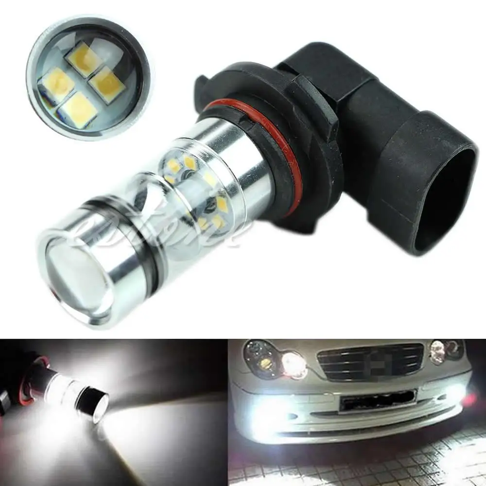 9005 HB3 6000K 100W LED Projector Fog Driving Light Bulb HID White