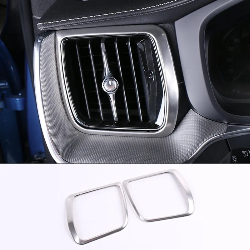 Автомобильный контрал аудио динамик рамка воздуха на выходе Крышка Накладка для Volvo XC60 дверная ручка Окно Стекло переключатель рамка Декор полосы - Название цвета: Side Air Frame