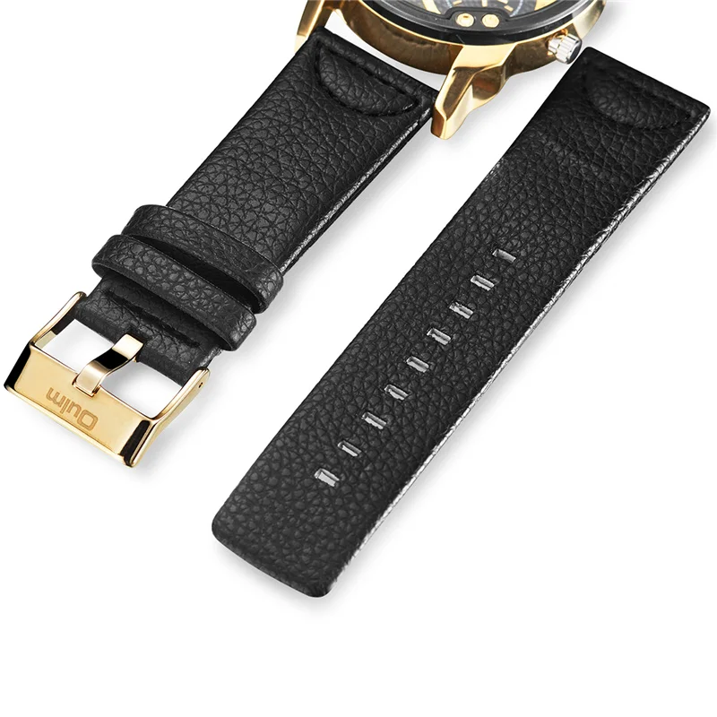 Oulm часы с тремя часовыми поясами, мужские роскошные брендовые наручные часы большого размера, мужские кварцевые часы, уникальные военные часы relogio