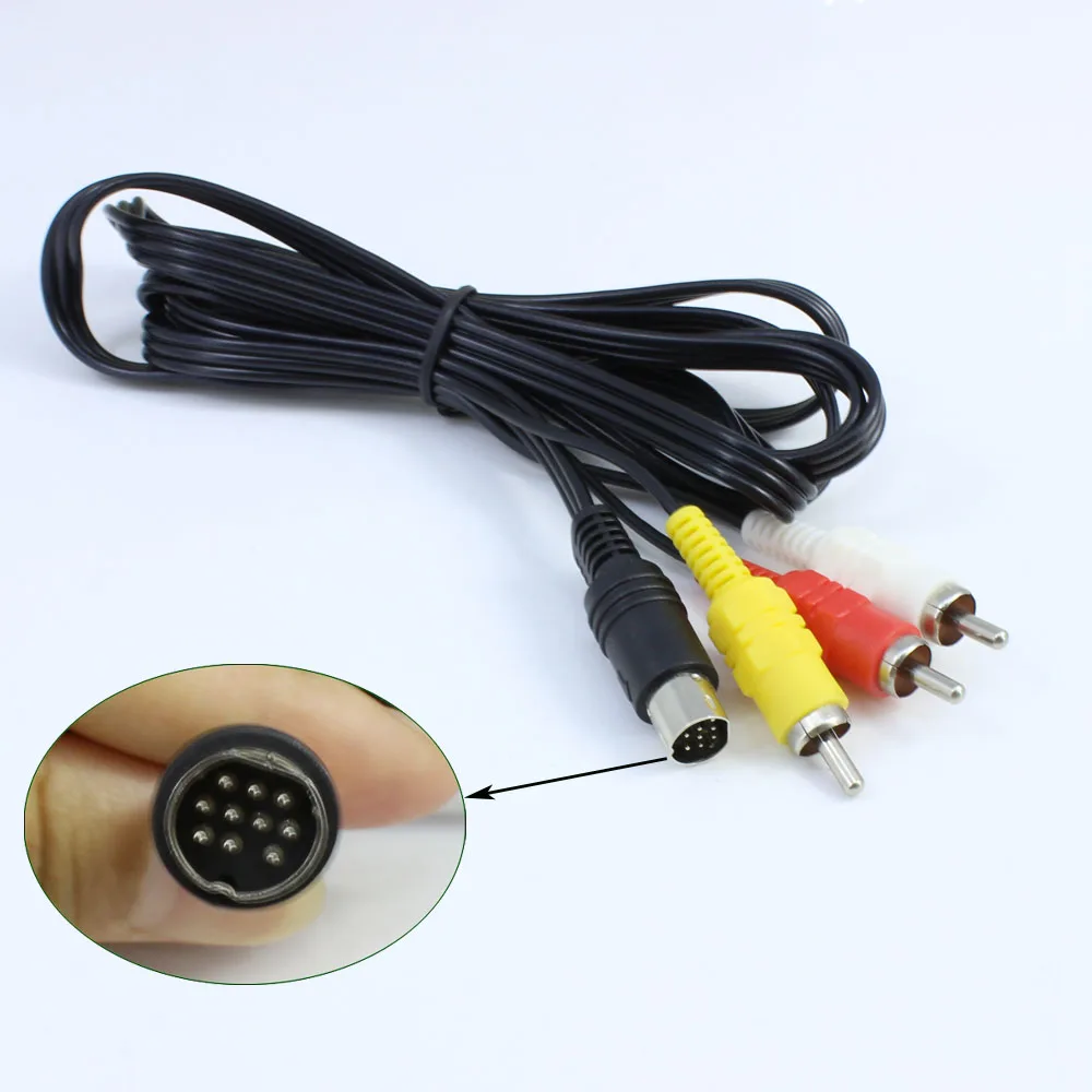 11PCS a lot Nickel Plating Plug Audio Video Cable AV for SEGA Saturn RCA Cord SS | Электроника