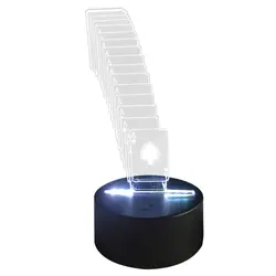 3D визуальную иллюзию красочные разноцветные изменить USB нажатием кнопки светодиодный настольная лампа, настольные светильники (длинные