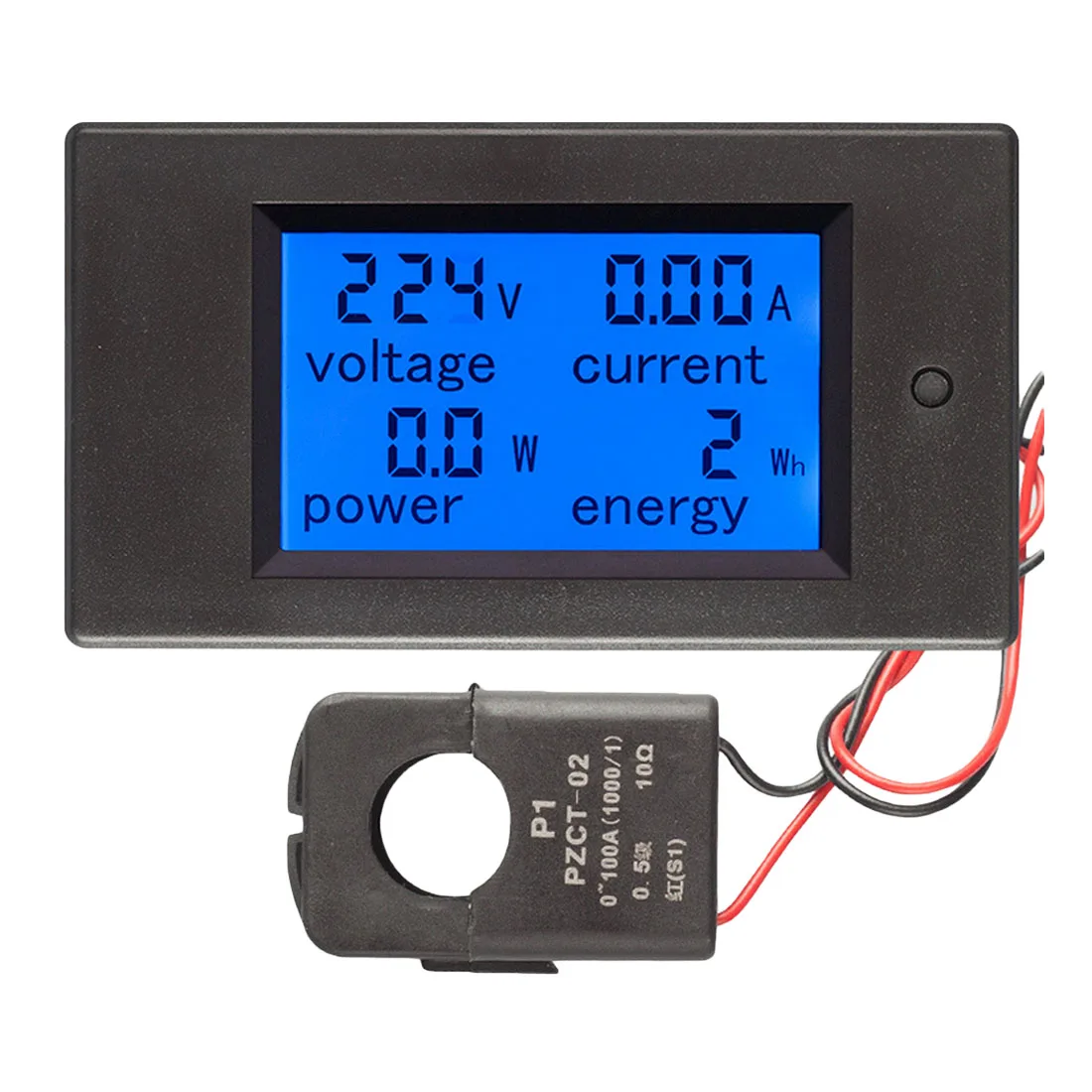 100A/80~260V Power Energy Voltmeter Ammeter Watt Current Amps Volt Meter LCD Panel Monitor AC Voltage Meters