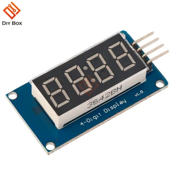 

TM1637 4-Digit 7-segment Display 0.36 inch Digital Red LED Display Tube Clock Module TM1637 Chip Brightness Control for Arduino
