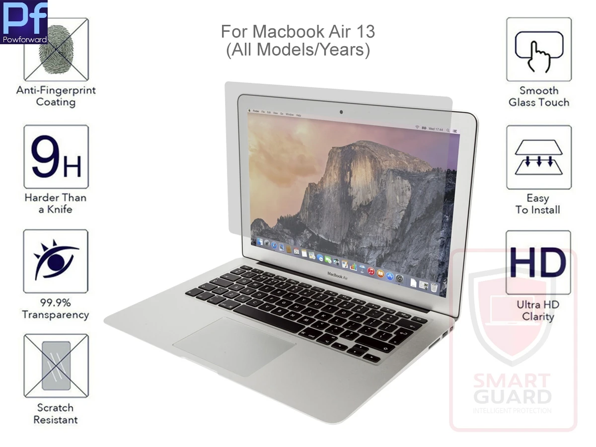 С уровнем твердости 9H закаленное стекло Экран протектор для MacBook Air 11 13 дюймов A1466 pro 13,3 15 A1278 retina 13 15,6 touchbar A1706 A1708 A1707