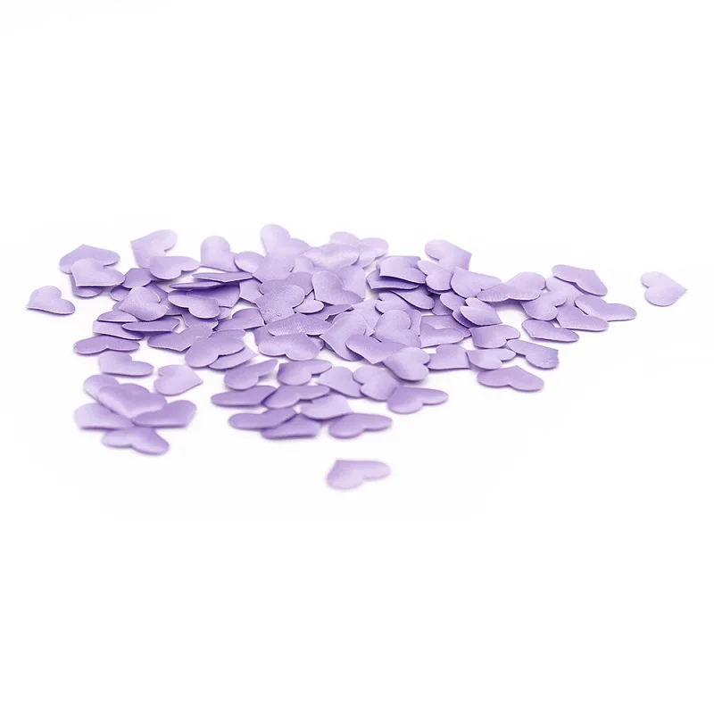 

100pcs celebration petals wedding decorations Satin Heart Shaped Fabric Artificial Fake flower petals diy wedding supplies