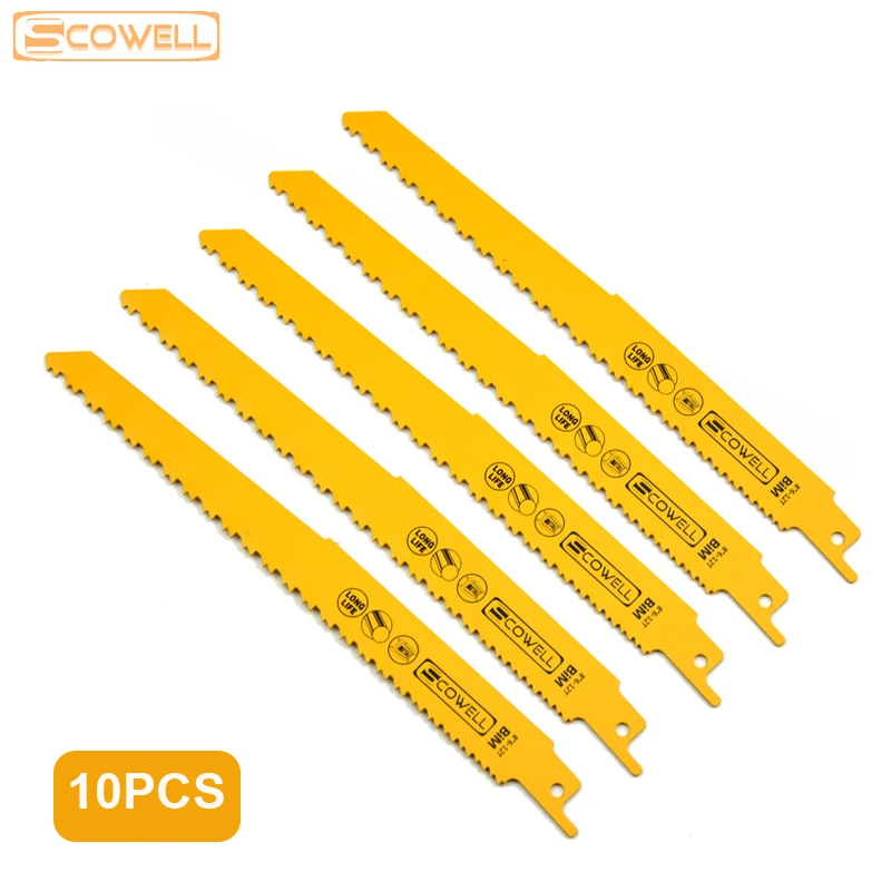 

9" 18TPI Universal Shank Bi-metal Reciprocating Saw Blades Fit For Cutting Metal,Wood and Plastic Oscillating Tools Saw Blade