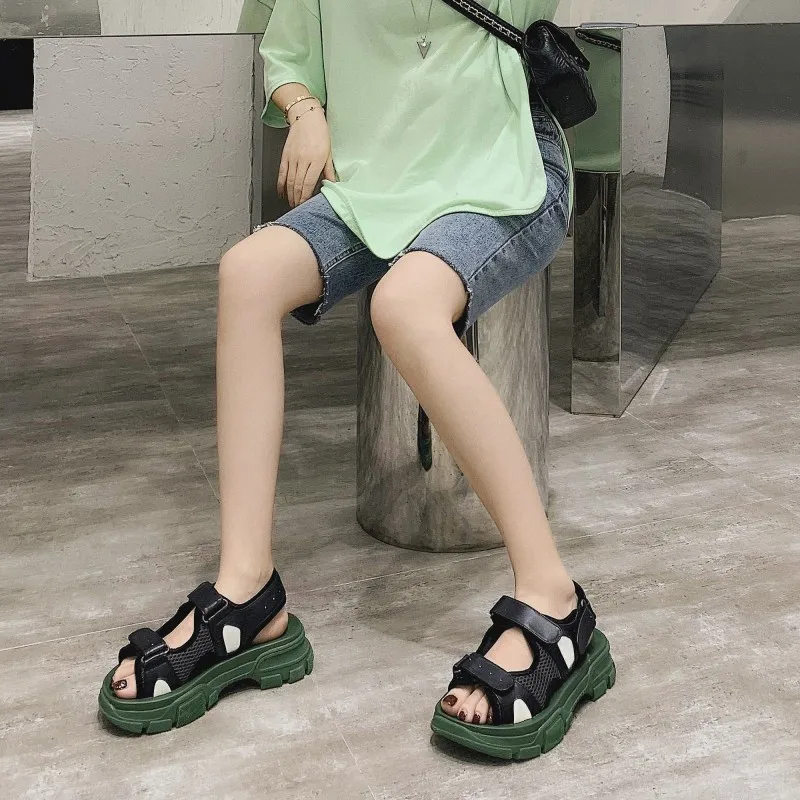 Casual Shoes Women Chunky Sandals Platform zapatos de mujer Summer Brand Beach sandalias mujer 2019 Ladies footware Breathable