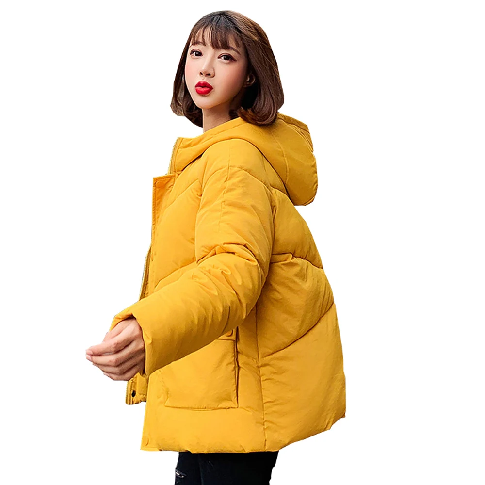 

Hooded With Fur Velvet Fashion Parka 2019 new big winter clothes coat pocket down jacket 601