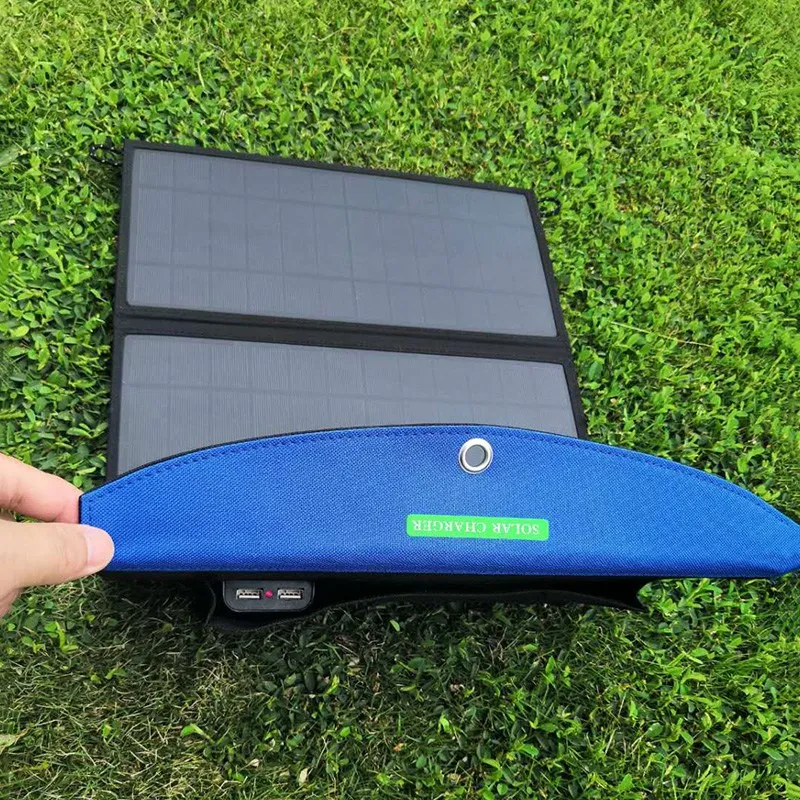 Портативное солнечное складное зарядное устройство 28 Вт мобильный телефон двойной Usb для путешествий на открытом воздухе кемпинга запасной Солнечный зарядная доска водонепроницаемый Sola