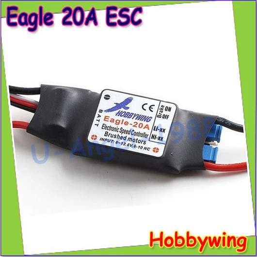 Hobbywing Eagle 20A ESC для щеточного мотора для радиоуправляемого самолета 370 380 390 280 270