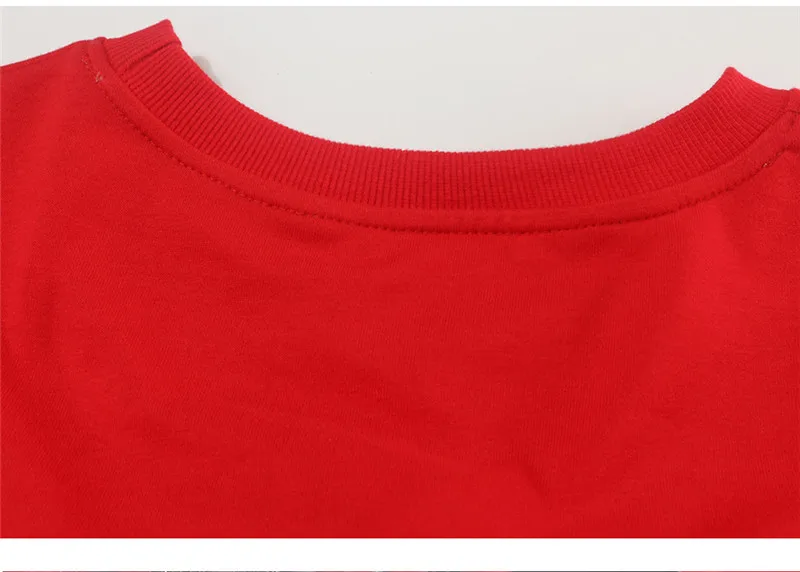 Новые весенние женские Модные короткие Sweatershirt шеврон с принтом шею Свободные голым животом хлопок Sweatershirt jf4147