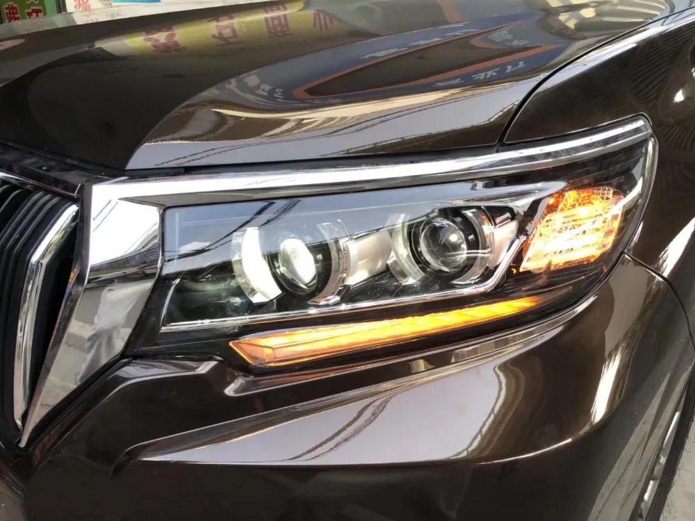 VLAND производитель автомобильные аксессуары для Prado светодиодный светильник на голову-UP полный светодиодный передний светильник в сборе