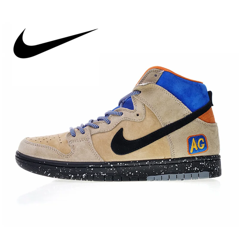 

Original Authentic Nike SB Dunk High Mowabb x Acapulco Gold Men's Skateboarding Shoes Sneakers Breathable Designer 2018 New