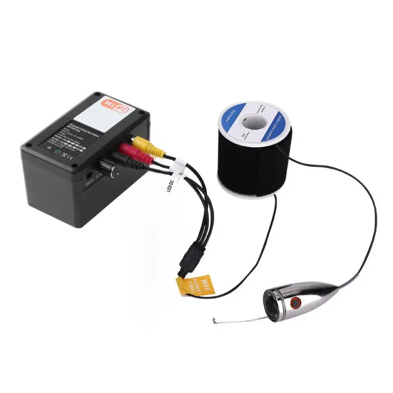 

WIFI Wireless Underwater Fishing monitor Recorder Phone App Remote Control Visual 12 LED Underwater Fish Finder Camera With Case