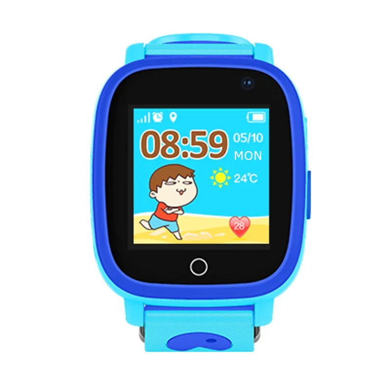Детские часы с gps трекером, водонепроницаемые, IP67, 1,44 дюйма, сенсорный экран, фонарик, камера, SOS Вызов, Android IOS, Детские умные часы Q11