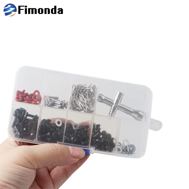 

Fimonda RC Car Screws Cross Wrench Sleeve Car Body Clip Pins Anti-slip O Shape Ring M3 M4 Pad Kit for 3Racing D3 SAKURA D4 XIS