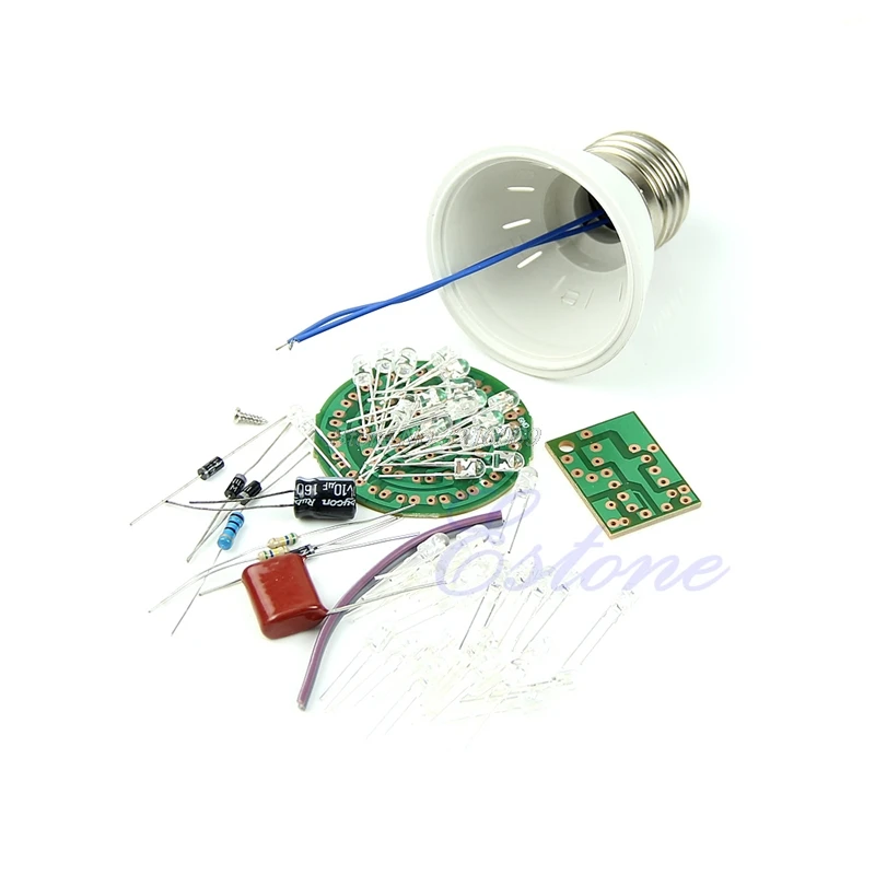 

1 Set Energy-Saving 38 LEDs Lamps DIY Kits Electronic Suite New
