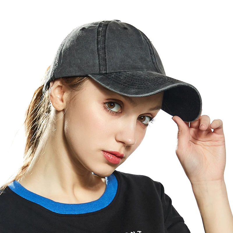 

Women Baseball Cap 2019 New Brand Summer Men Hats Washed Cotton Baseball Hat Adjustable Snapback Caps