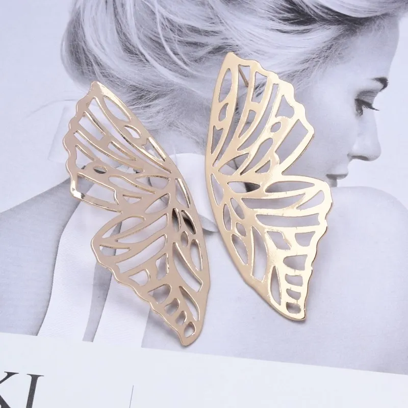 14K Gold Butterfly Drop Earrings - Long Tassel Dangle Earrings For Women Anniversary Gifts