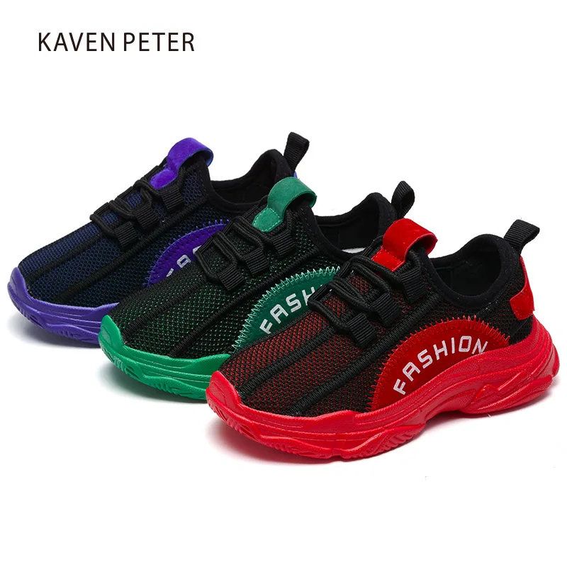 

2018 Sports shoes for children boys Breathable Mesh Running Shoes kids grils Outdoor orthopedic sports Gym shoes causal sneakers