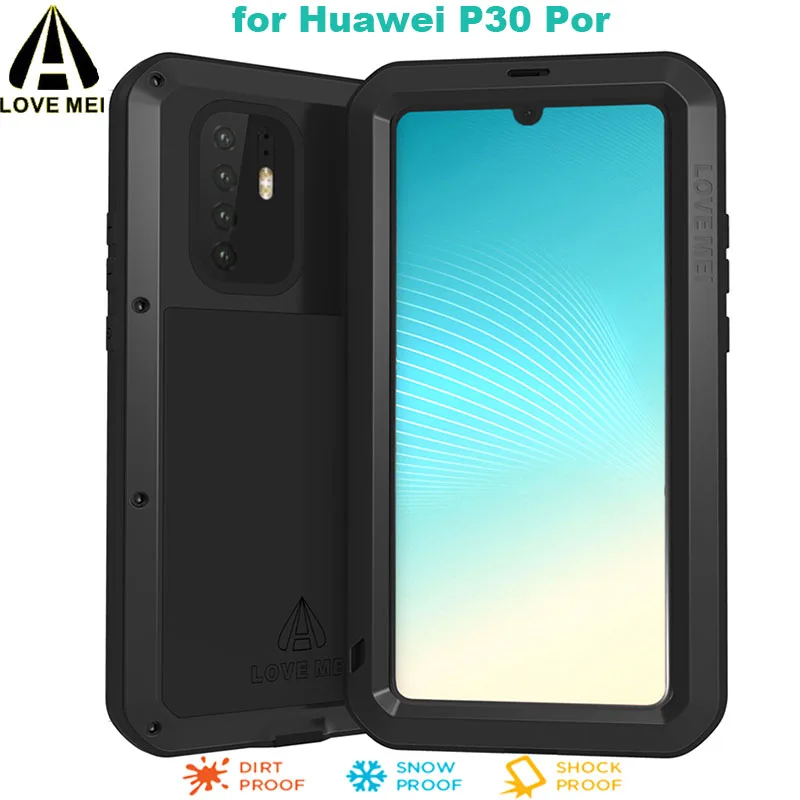 Чехол LOVEMEI для телефона Huawei P30 Pro Роскошный Алюминиевый металлический
