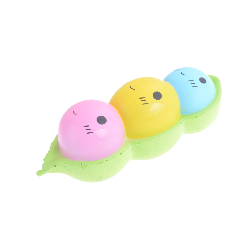 

1pcs 15CM Jumbo Kawaii Face Pea Squishy Slow Rising Original Bean Pendant Phone Strap Stretchy Soft Squeeze Fun Kid Toy Gift