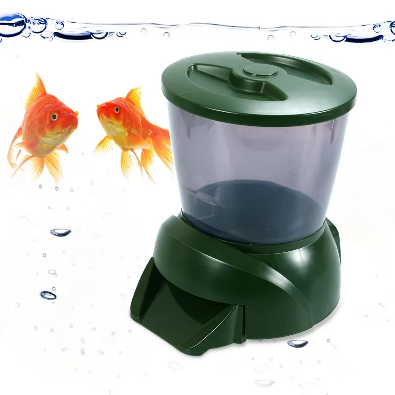 Automatic Pond Fish Feeder With Lcd Display Dry Food Portion